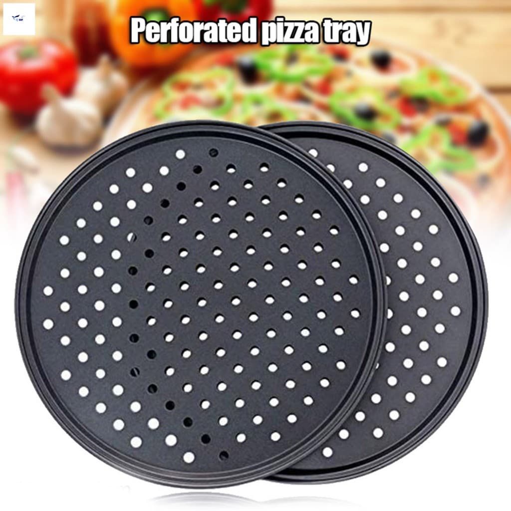 Panela De Pizza Antiaderente De Aço Carbono-Forno De Aquecimento Uniforme Para Cozinhar Na Cozinha
