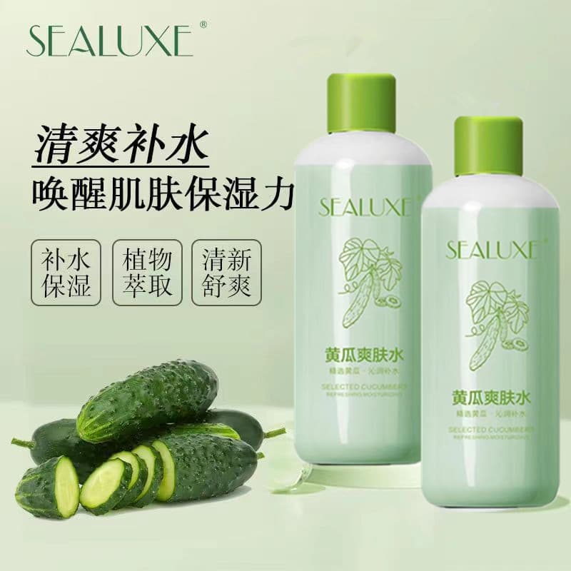 Folha Verde Love Life Sinos Pepino Toner Suavizante Hidratante 500ml Hidratante Refrescante Diminuir Poros