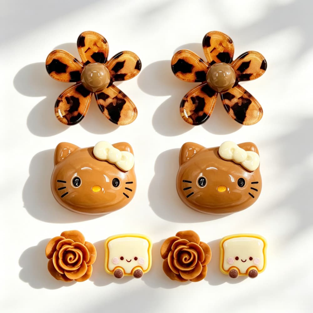 Cartoon gato Charms de Sapato DIY decorativos botões acessórios de Sandálias Pendente Presentes
