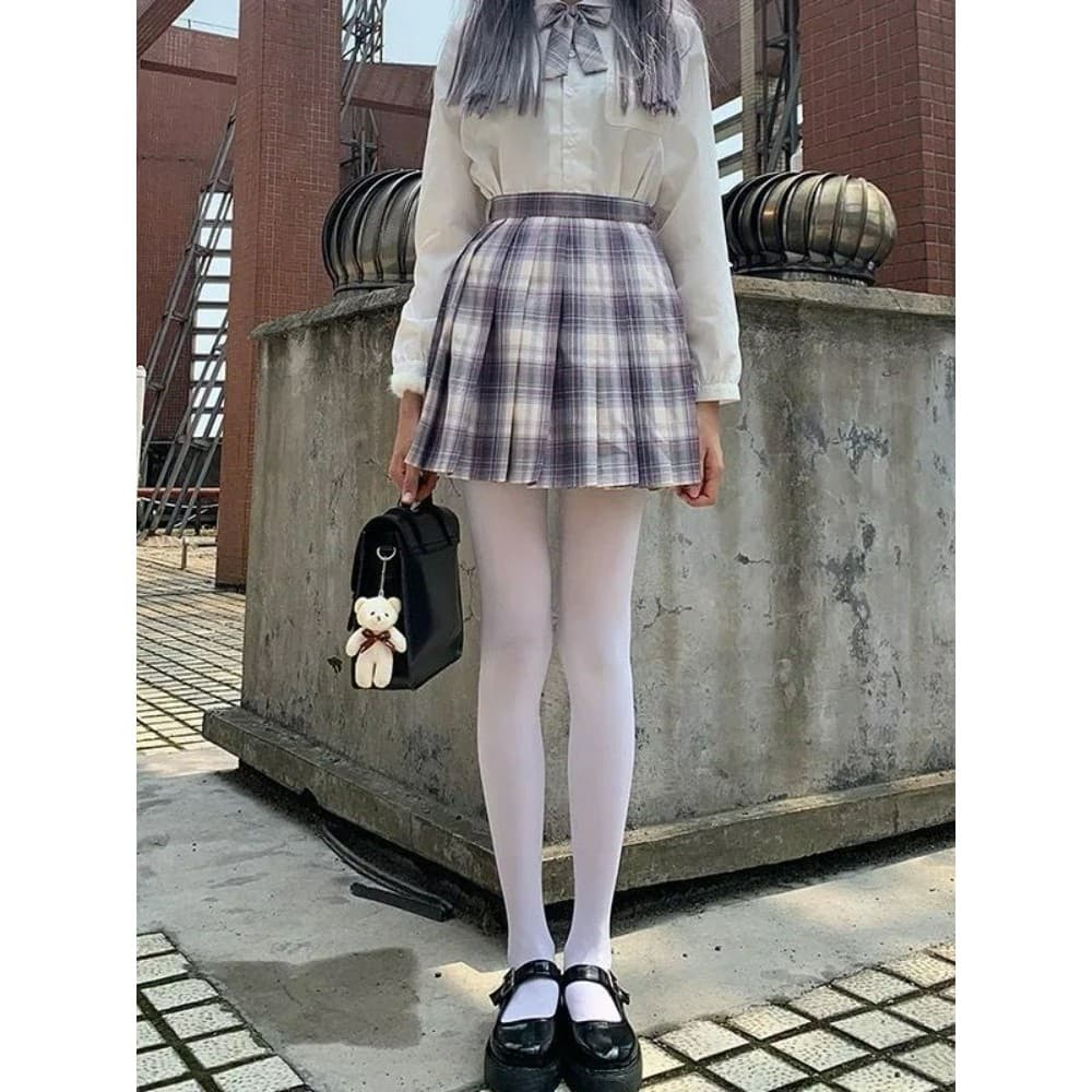 2022 meia-calça de veludo meias brancas feminino jk estilo fino tamanho grande japonês bonito Lolita dedicado anel de da