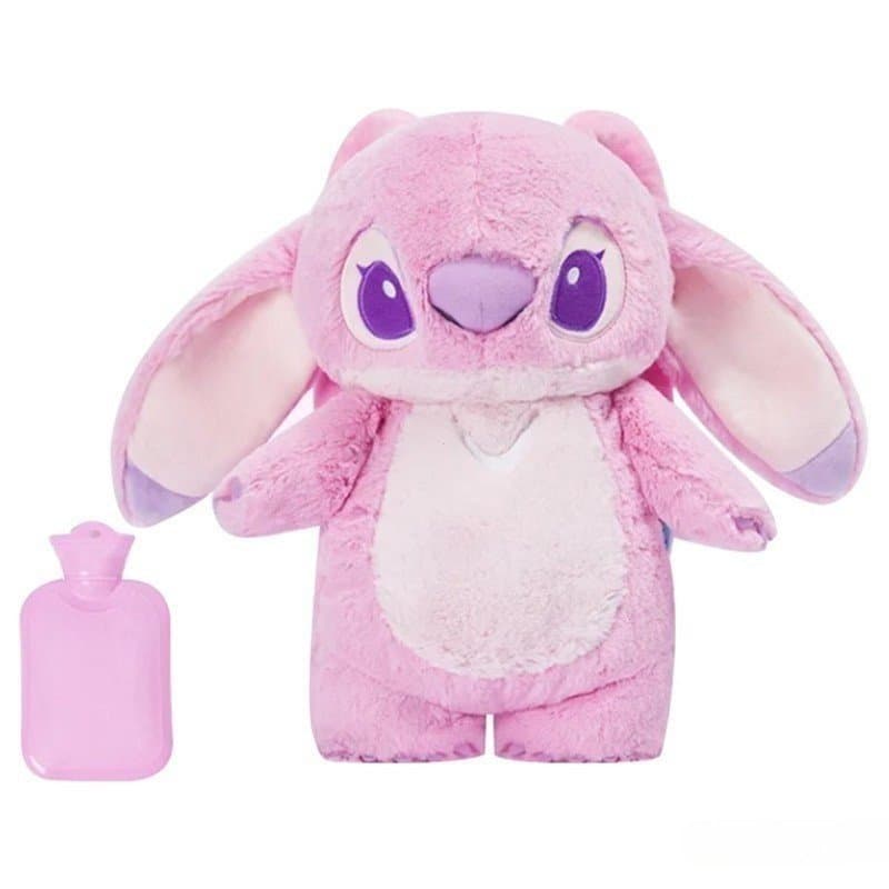 Garrafa de Água Quente de Pelúcia Extra Grande Stitch Winter para Mulheres DG8Q Grande Aquecedor de Pelúcia Anime