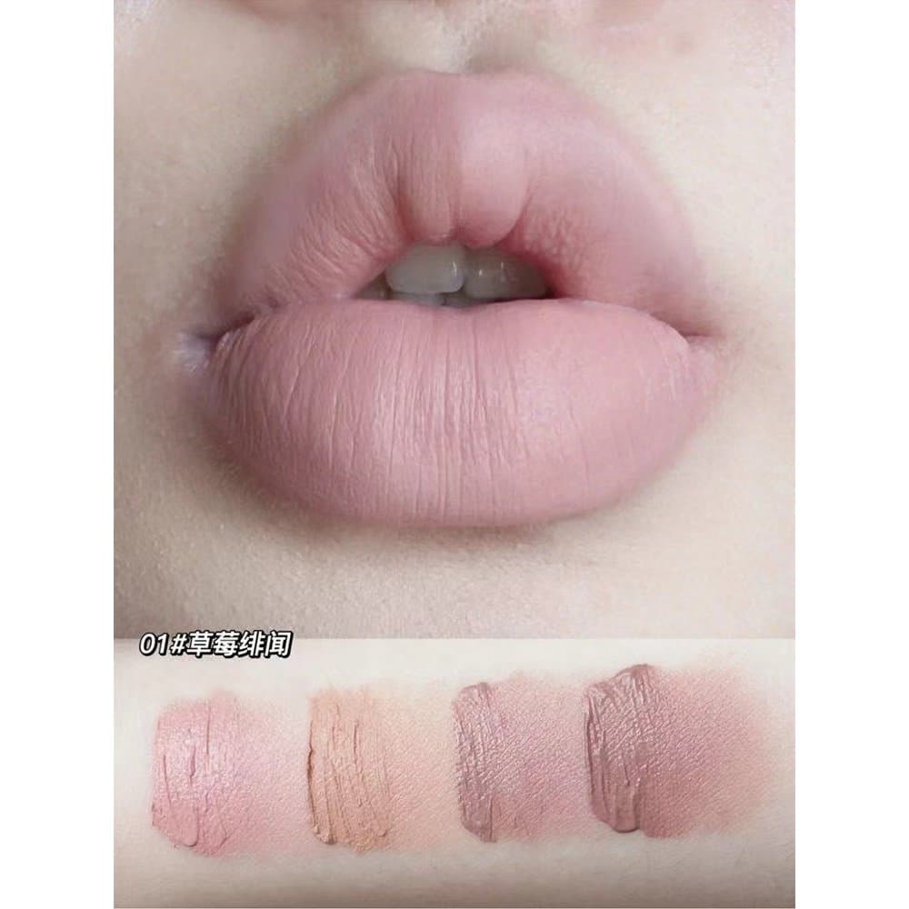 Primer labial de baixa saturação, creme labial Natural, cor Nude, casca de maçã, veludo, névoa macia, esmalte labial, ca