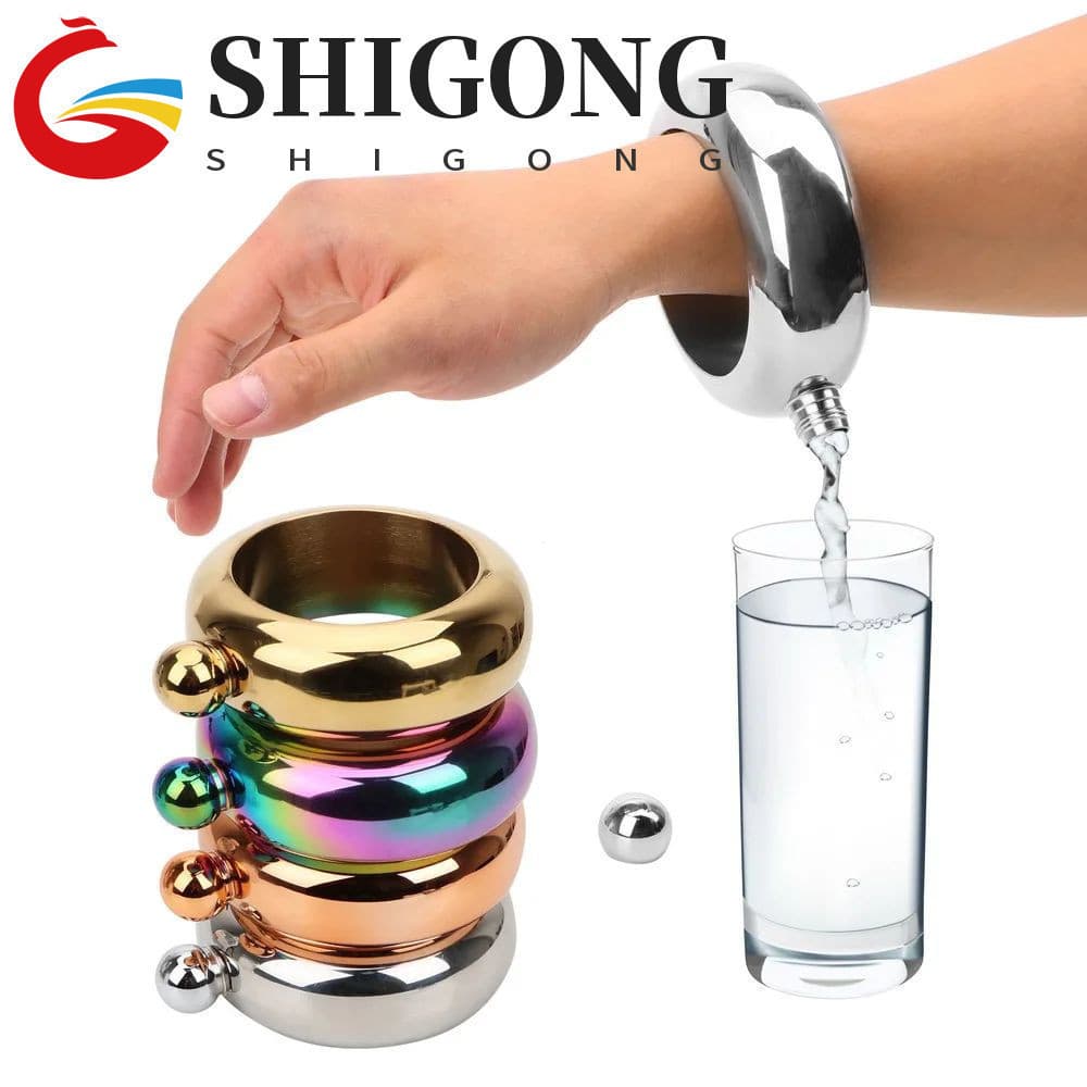 Pulseira de Garrafa de Vinho Shigong, Portátil 3.5 oz, Design de Garrafa de Vinho, 5K3I