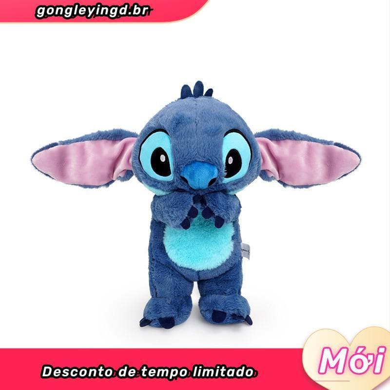 Brinquedo De Pelúcia Macio Stitch Com Música E Orelhas Iluminadas , Ideal Para Brincar