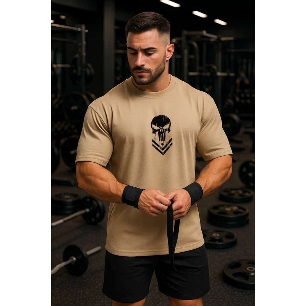 Camiseta Oversized JUSTI 05 Masculina Premium 100% Algodão Streetwear Caimento Perfeito Academia