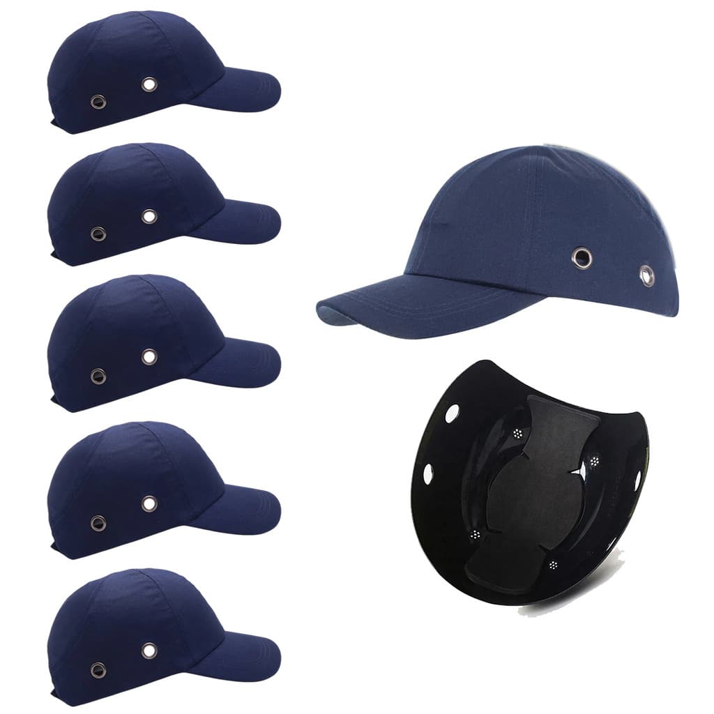 Bone com Capacete EPI Kit 5 Uni Obra Seguranca Casquete Reparo Protecao Resistente Trabalho Construcao Oficina