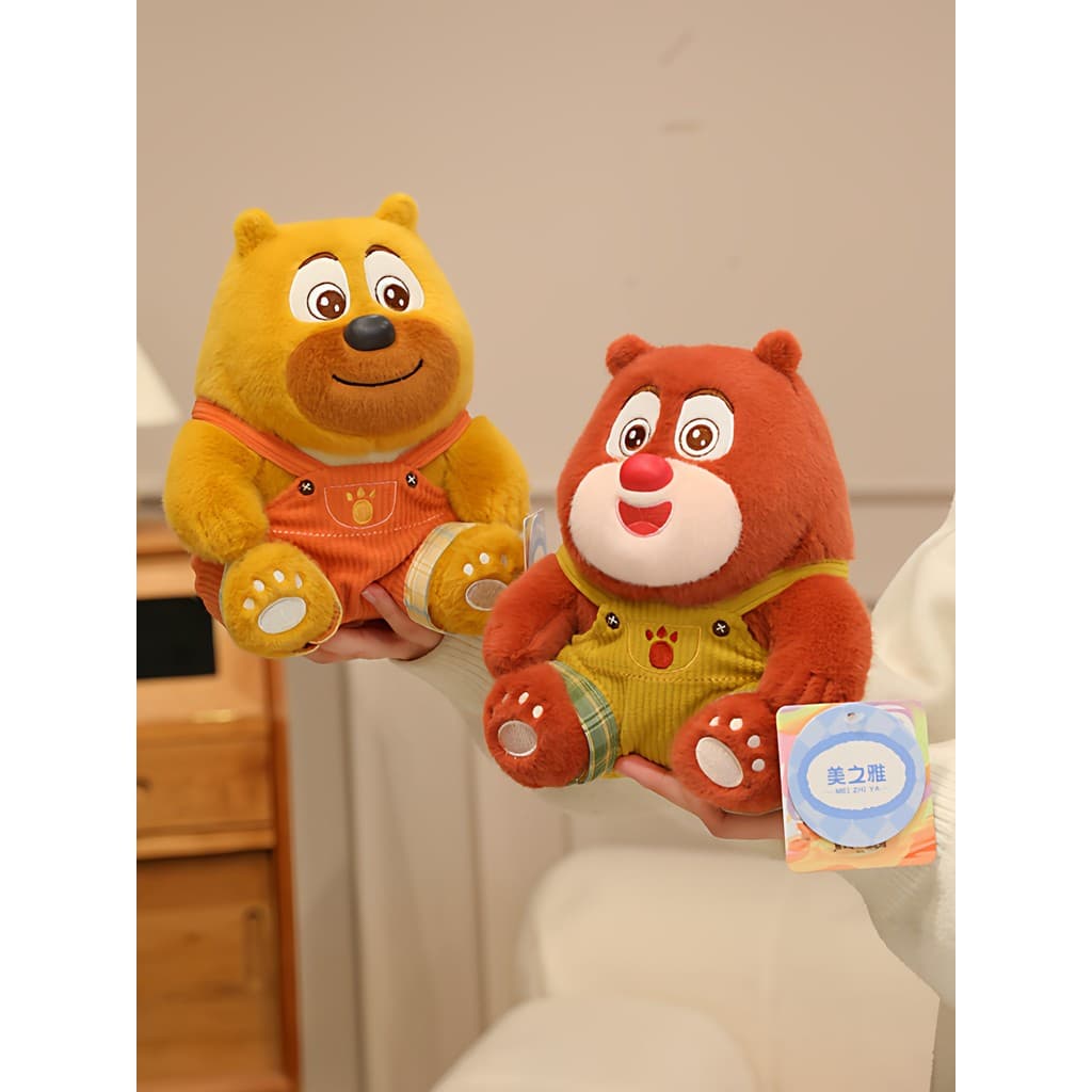 Urso genuíno boneca assombrada urso de pelúcia grande urso duas boneca crianças dormir travesseiro Ragdoll presente aniv