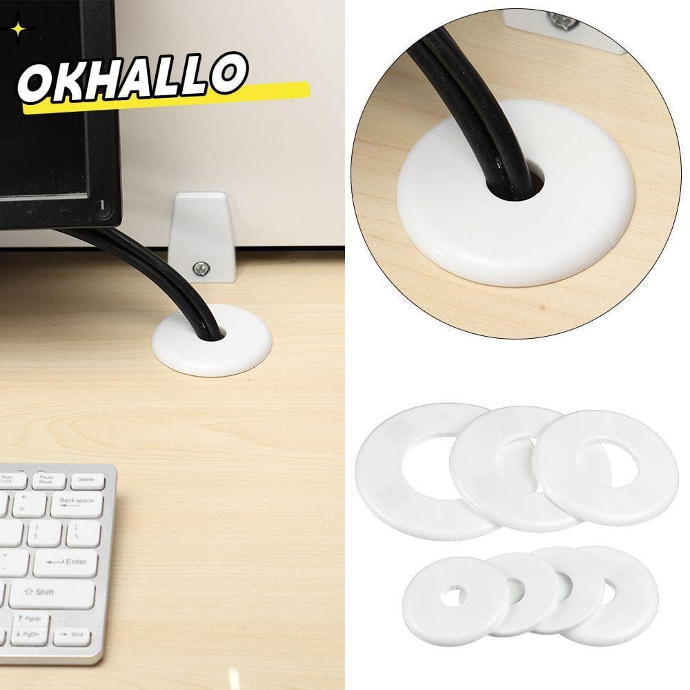 OKHALLO 1 Unidade De Tampas De Parede Para Tubos , Decoração Útil De Torneira , Flange De Plástico De Buraco De Ar Condi