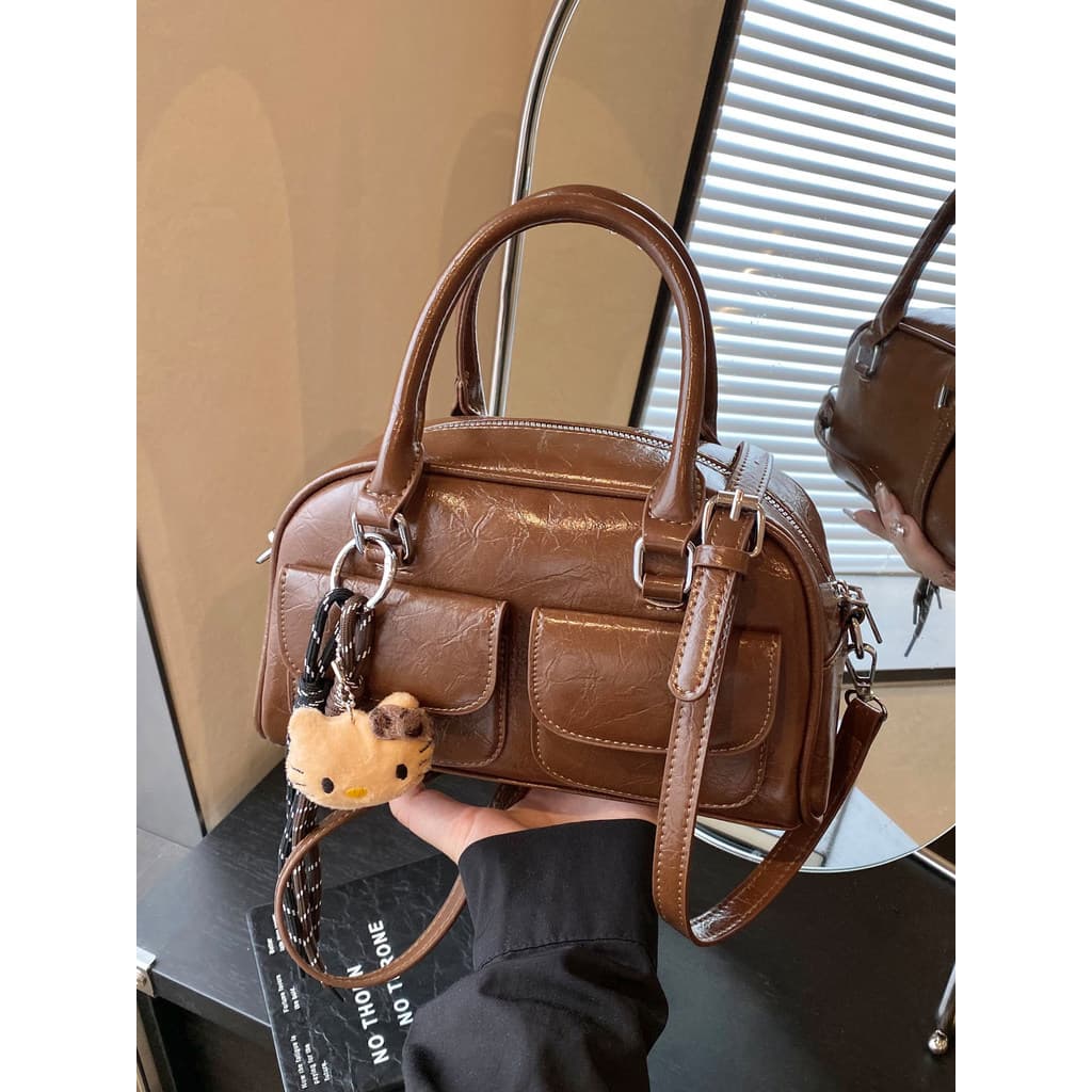 bolsa transversal feminino Bolsa High-End nicho saco feminino 2025 novo estilo outono inverno Retro Casual saco do mensa