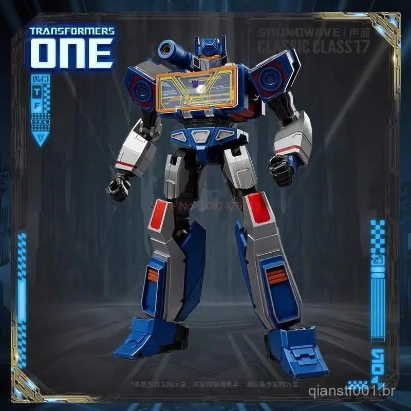 Figura de Ação Original Transformers Soundwave Shockwave Ironhide com Luz Kit de Modelo Transformers Articulado Brinqued