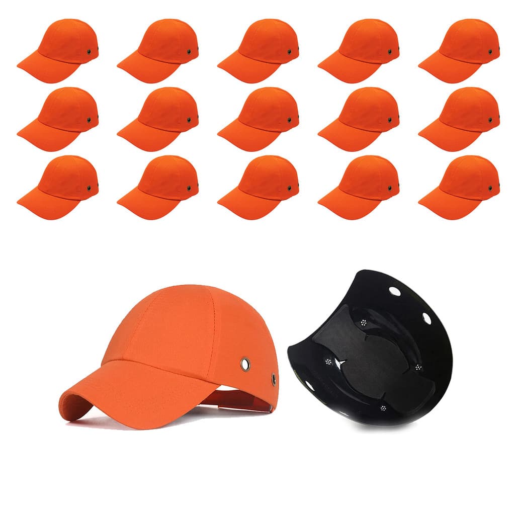 Bone com Capacete EPI Kit 15 Uni Obra Seguranca do Trabalho Casquete Trabalho Reparo Resistente Protecao