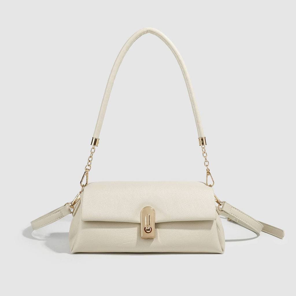 bolsa feminina bolsa transversal feminino Gumoni GUMNI Genuíno Baguette Underarm Bag 2026 Novo Estilo ins Luz Francesa L