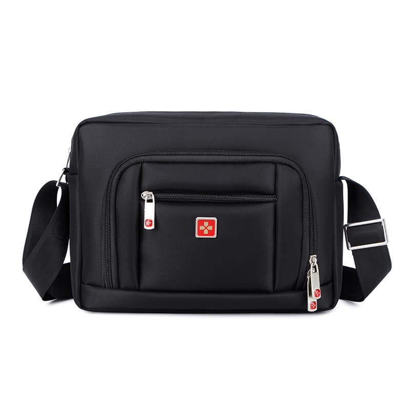 Bolsa de ombro com faca suíça, bolsa mensageiro masculina à prova d'água, bolsa de pano Oxford, mochila moderna, bolsa d