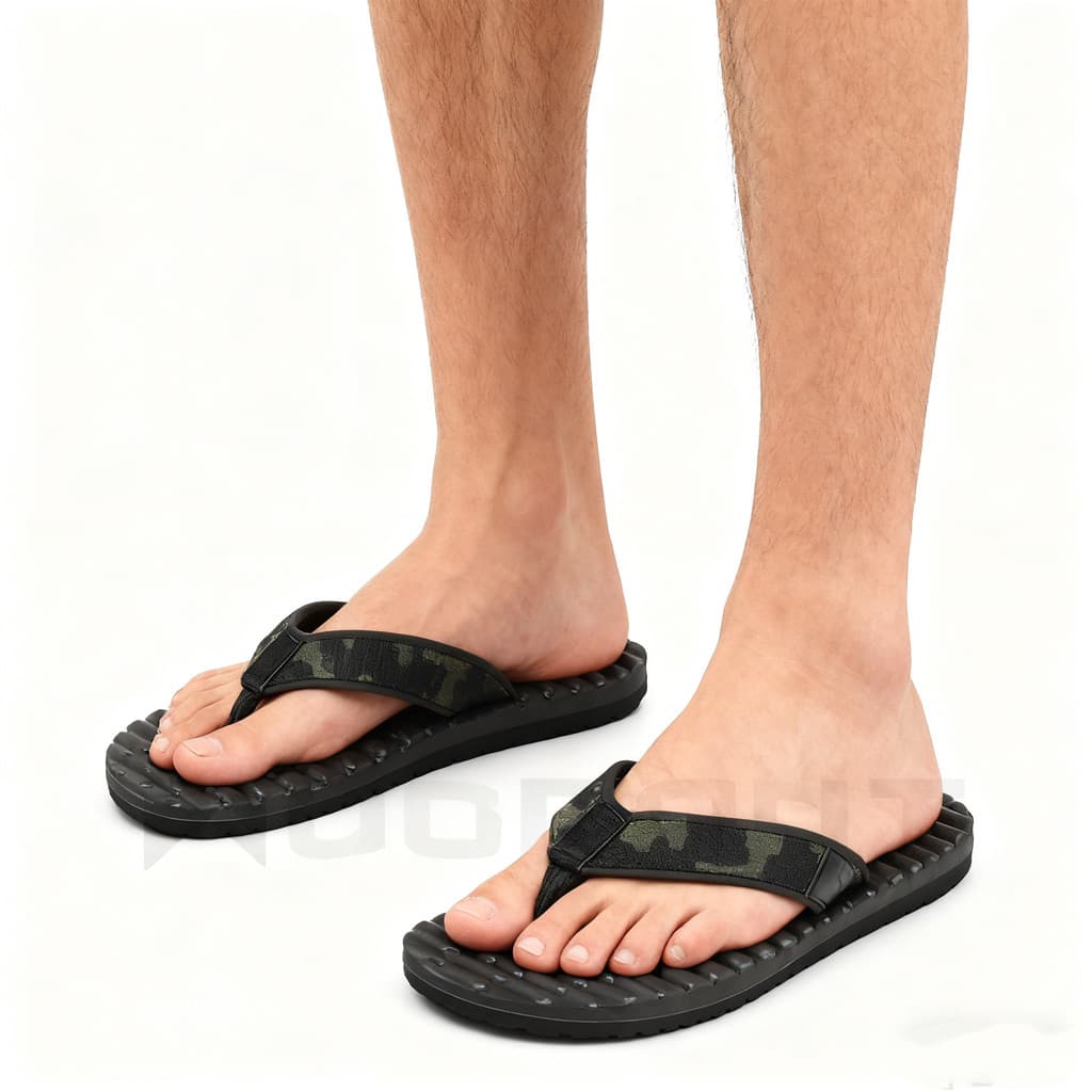 WossPorT estilo tático chinelos leves multicamadas composto artesanato verão fresco macio e confortável