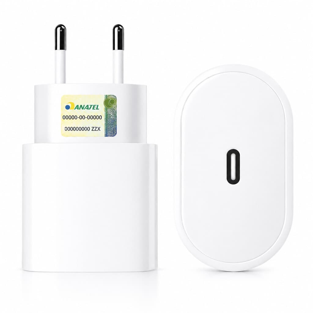 Carregador Turbo 30W USB-C Tipo C Super Rápido iPhone 15/16/17 Android PD