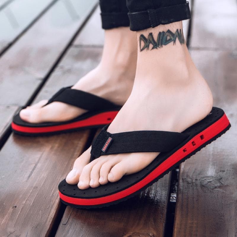 Chinelos masculinos verão moda ao ar livre usar chinelos na moda único ao ar livre antiderrapante flip-flops sandálias m