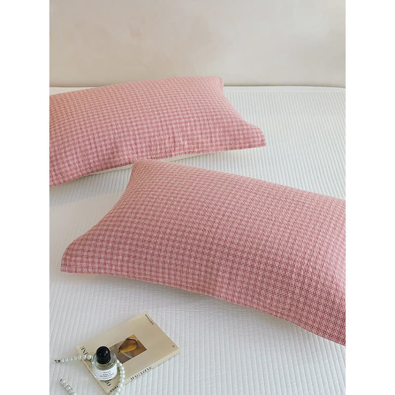 Um par de gaze de quatro camadas de algodão puro lavado fio de algodão tingido Jacquard absorvente de suor 55cm x 80cm m