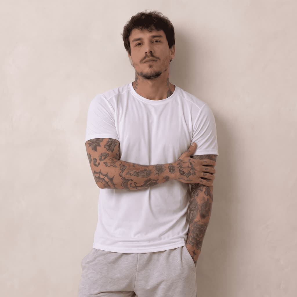 Camiseta Masculina Dry Fit Para Corrida Academia Treino CrossFit Lançamento Confortável Promoção