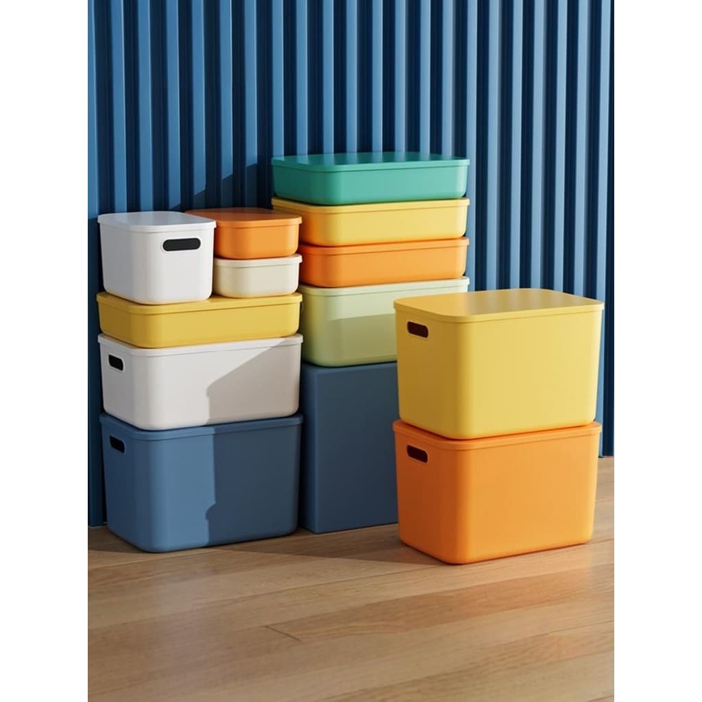 Caixa de armazenamento de armazenamento, caixa de armazenamento de lanche de mesa com tampa, caixa de armazenamento reta