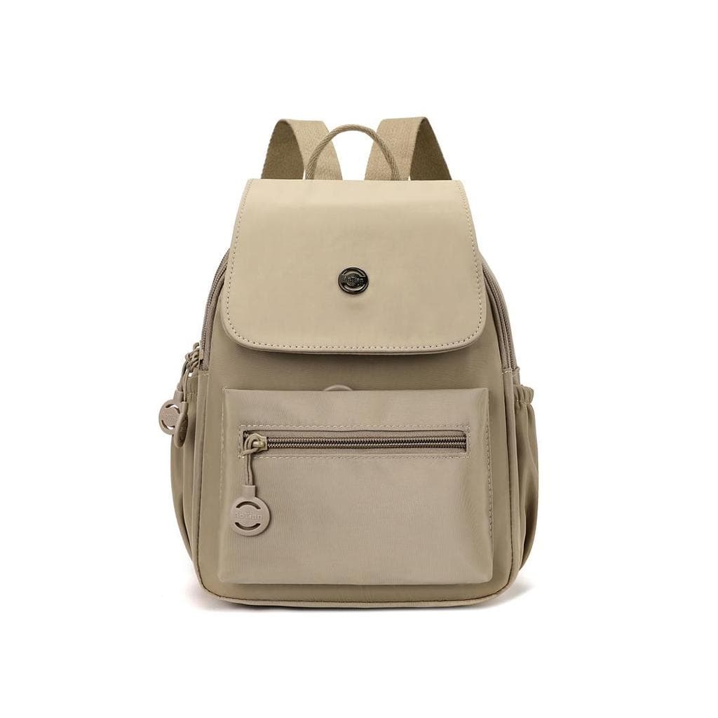 Versão coreana moda simples cor sólida mochila senhoras All-Match na moda náilon pano mochila moda Casual viagem mochila