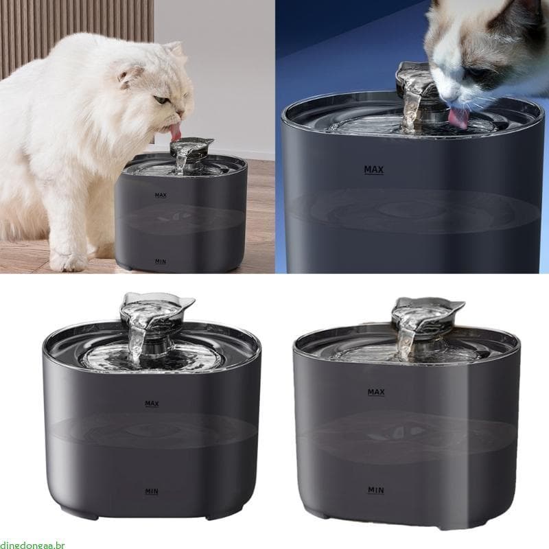 Dongdonga Fontes Para Gatos Dispensador Automático Filtro Beber Saudável