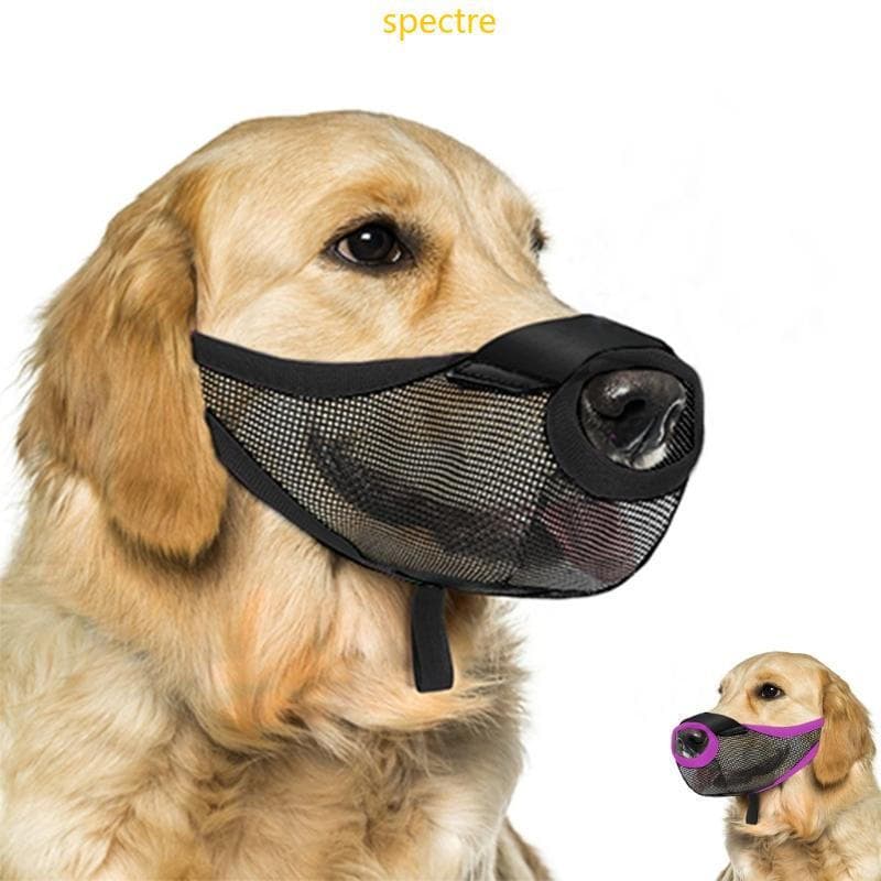 Focinheira de Segurança para Cães em Malha Respirável, Protetor de Boca para Controle de Mastigação e Equipamento de Tre