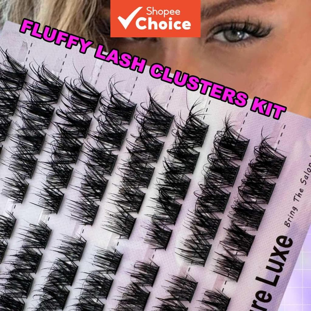 C-Curl Fox & Cat Eye Lash Clusters 80pcs Esquerda/Direita Fino Natural Individual DIY Kit De Extensão