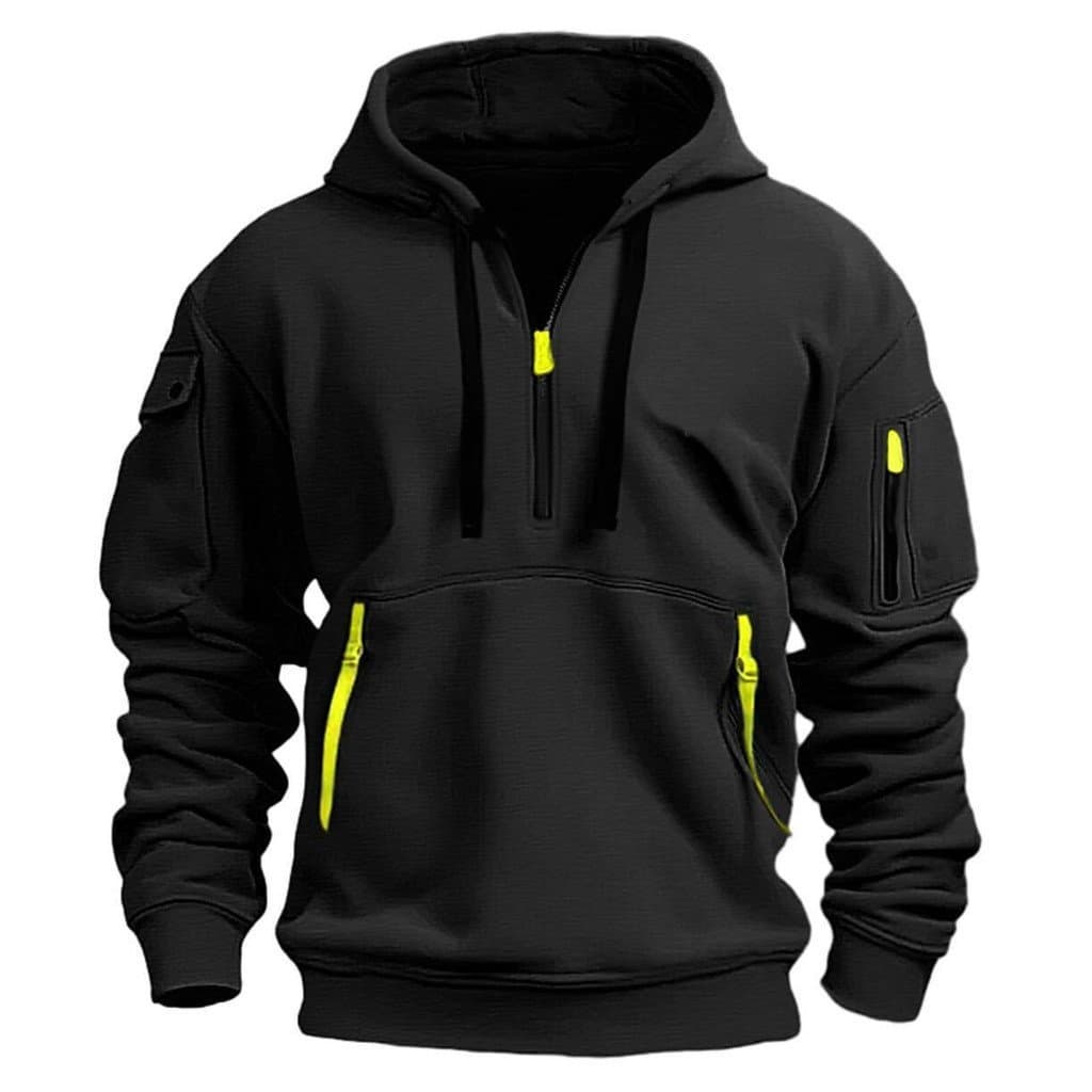 Hoodie fita bolso outono novo estilo moletom com capuz terno jaqueta de lã das mulheres dos homens duplo com capuz zíper
