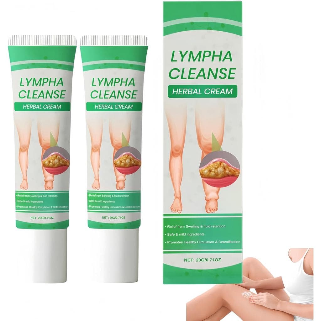 Creme Linfático para Pernas: Nova Fórmula Natural para Tratamento de Edema |     Cuidado noturno hidratante, reduz o inc