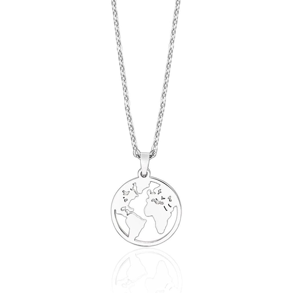 Colar Mapa Mundi, Colar Mãe Terra, Presente para Viagens de Longa Distância