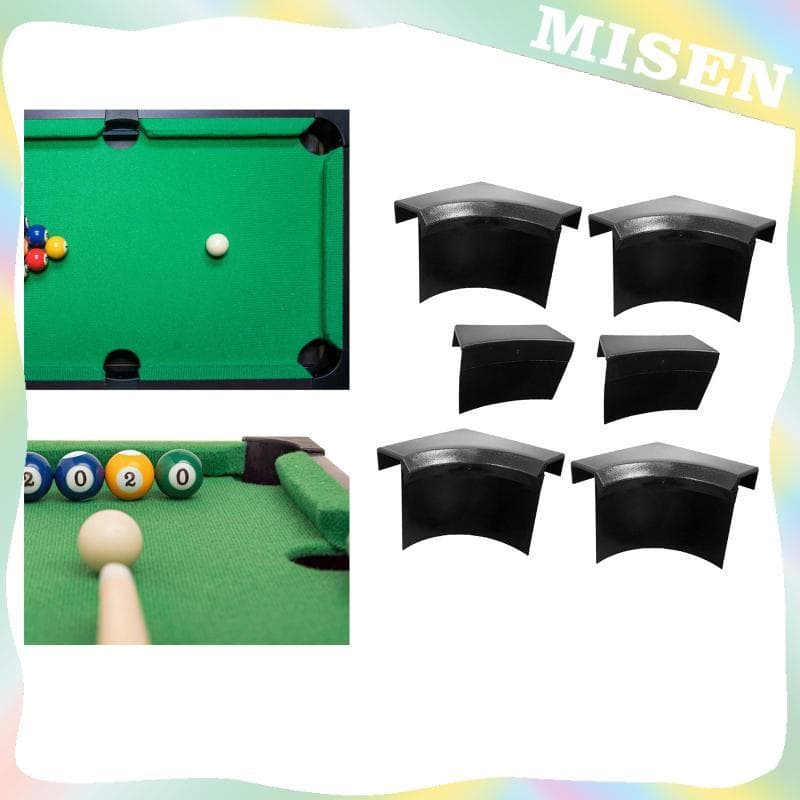 [Misen] Forros De Bolso Para Mesa De Bilhar , Peças De Reposição Pretas Padrão , Reparo Durável Bolsos De