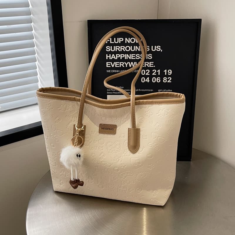 Nova bolsa tote feminina, bolsa de grande capacidade para o dia a dia, bolsa de ombro versátil para primavera e verão, b