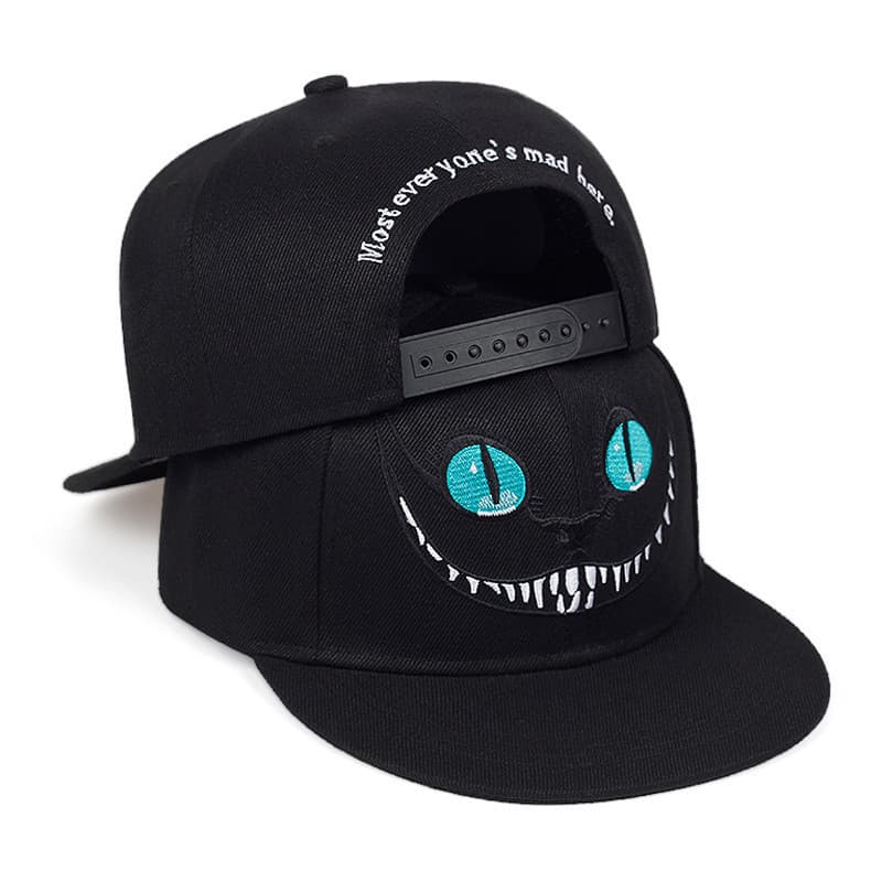Boné De Beisebol Para Homens E Mulheres , Chapéu Preto Elegante Estilo Rua Cheshire cat