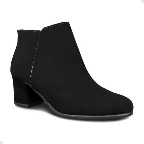 Bota Bico Fino Feminina Salto Baixo Coturno Elegante Inverno Envio 24hrs