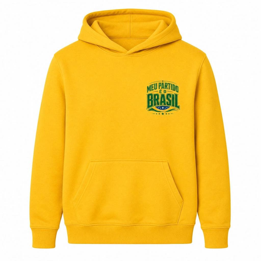 Moletom Canguru Meu Partido é o Brasil Premium
