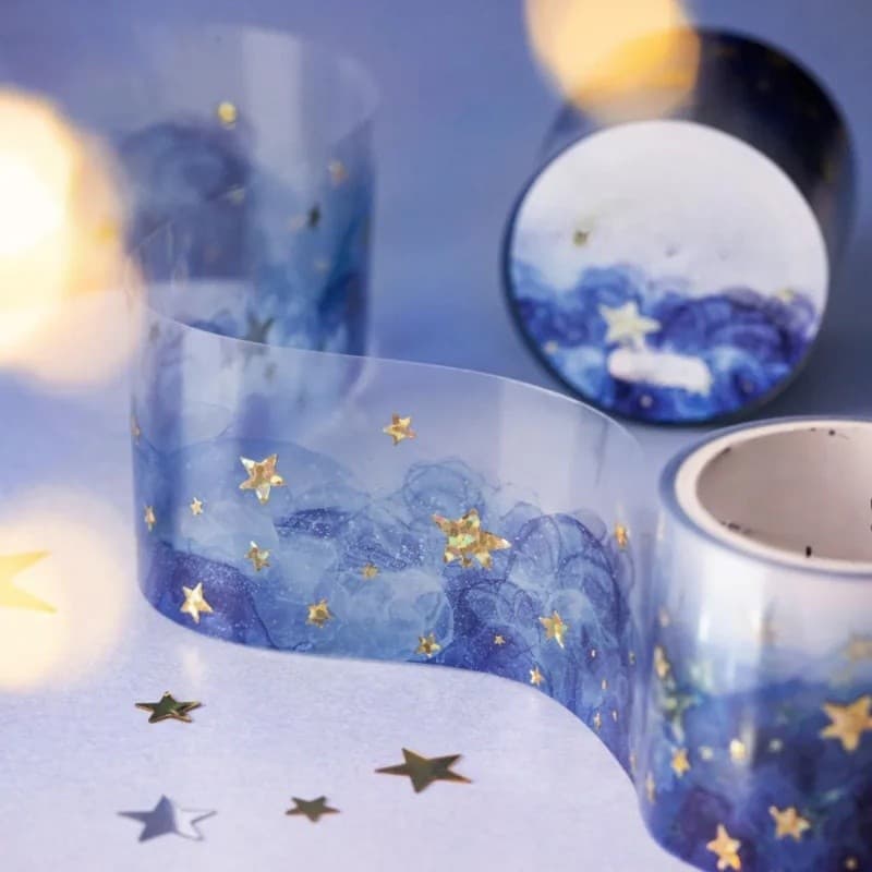 Fita Washi Com Design Aquarela De 2 M-Conjunto De 6 Rolos De Decorativa DIY Para Diários De Bala E Projetos De Artesanat