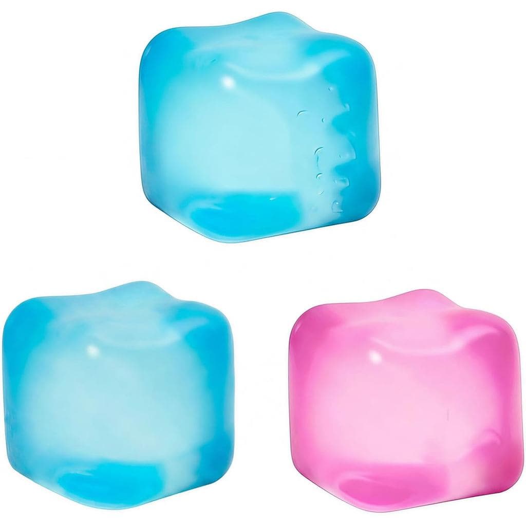 Conjunto de 3 cubos antiestresse Nice, brinquedos macios para alívio do estresse, bolas de apertar com retorno lento, br