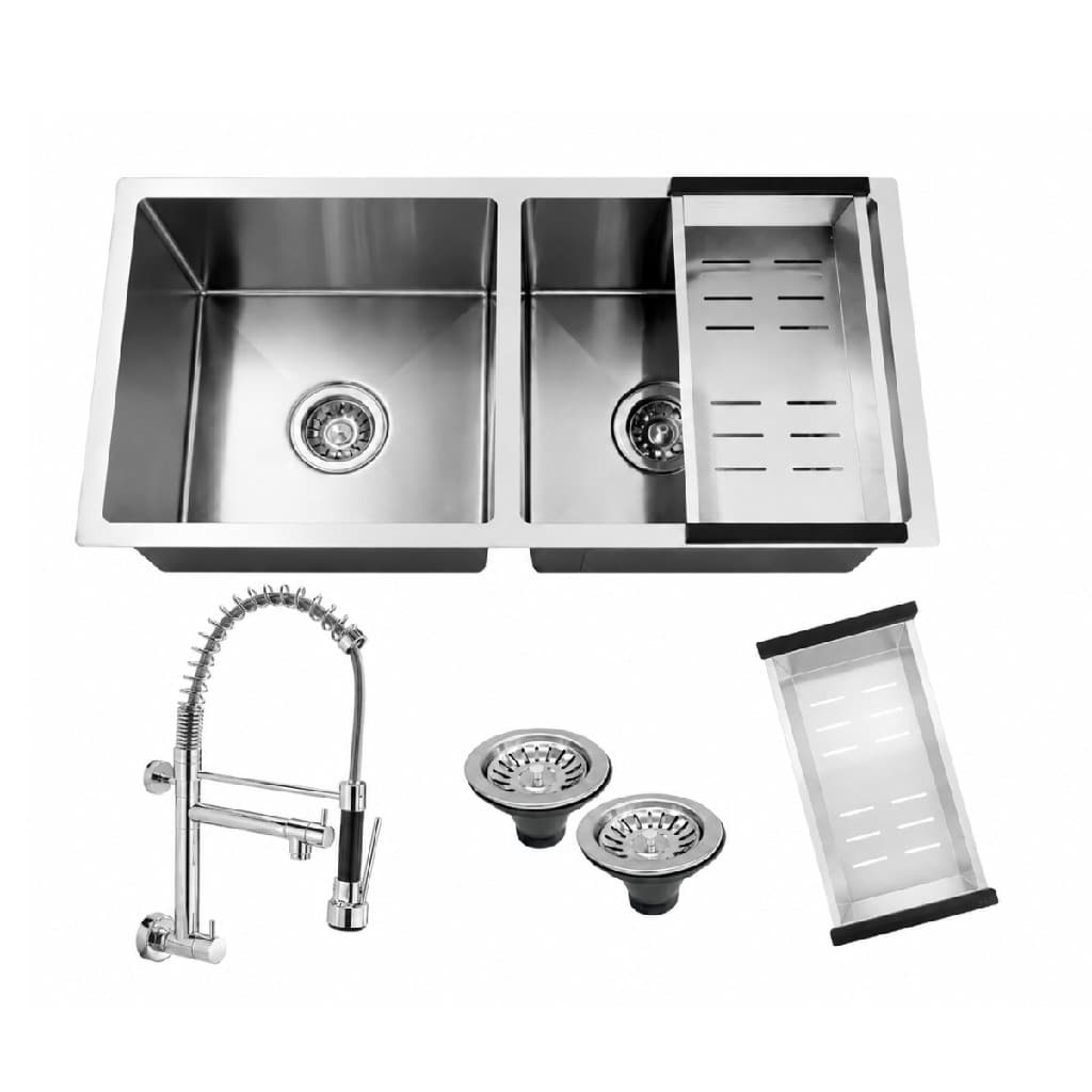 Cuba Gourmet 80x40 Inox Torneira Parede Ducha Fria