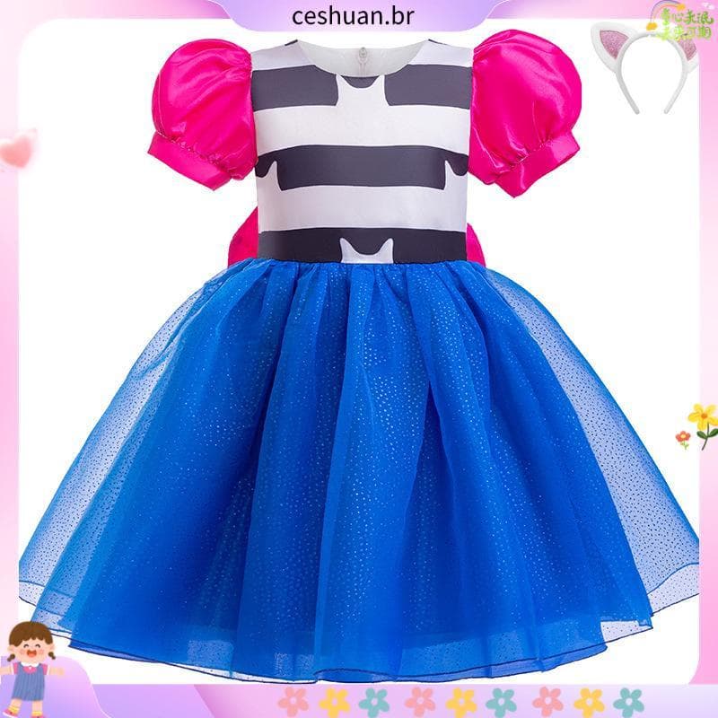 Crianças E # 39 ; s D ress A Casa Mágica De Gabi Roupas Listradas Super Luxo