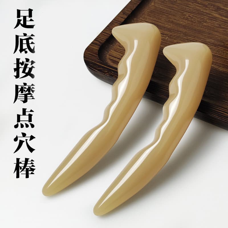 Bastão de acupressão para os pés, ferramenta gua sha para relaxar os meridianos, massageador portátil multifuncional par
