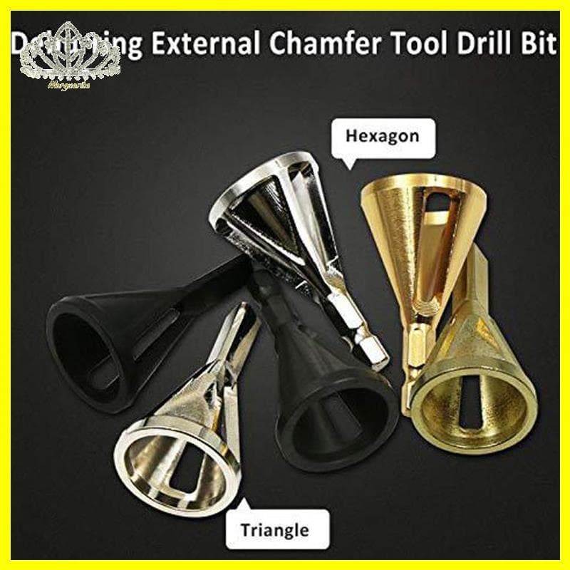 Margu Rebarbação Ferramenta De Chanfro Externo Metal Hex Triângulo Corte Broca Para Parafuso Remoção Rápida Rebarba Erit