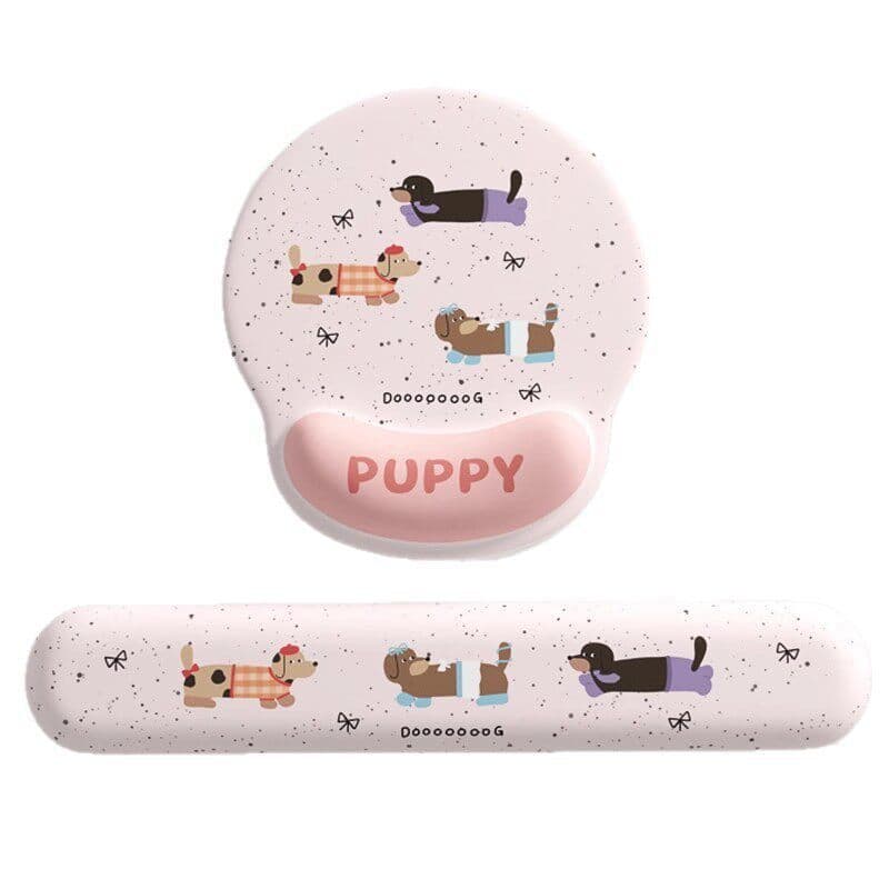 [Estoque pronto] Mouse pad de pulso estilo menina ins desenho animado fofo almofada de mesa botão de atalho descanso de