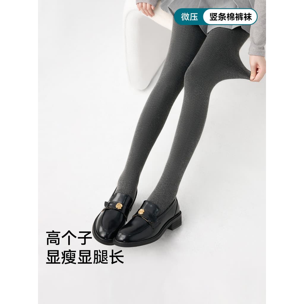 Leggings altas cinza femininas 2025 outono inverno forro de lã engrossado pressão fogão exterior usar meia-calça Extra l