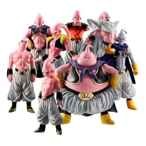 8 Unidades Majin Buu Todas As Formas Figuras De PVC , Pacote De Estátua Colecionável Dragon Ball Z