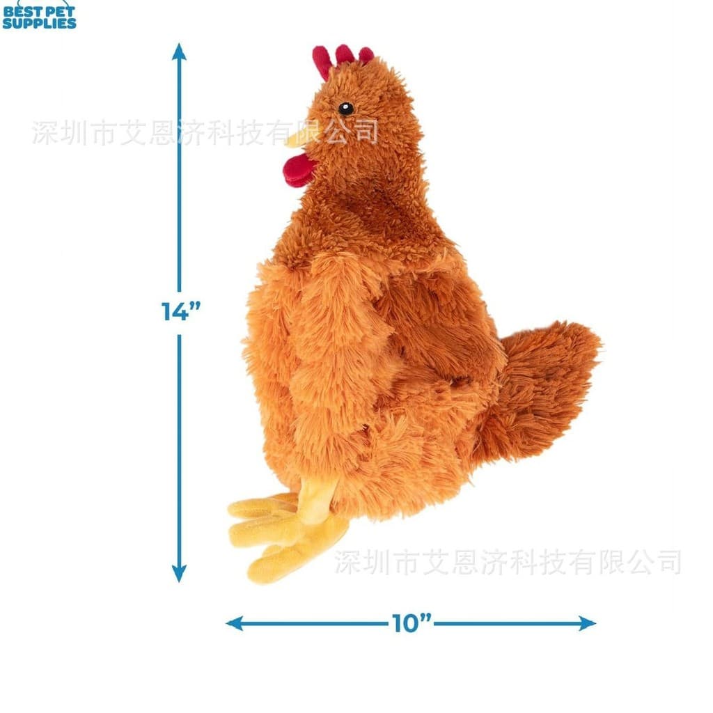 Brinquedo estridente de cachorro de venda quente transfronteiriço Brinquedo de pelúcia para cachorro Galo Voz Aliviar o