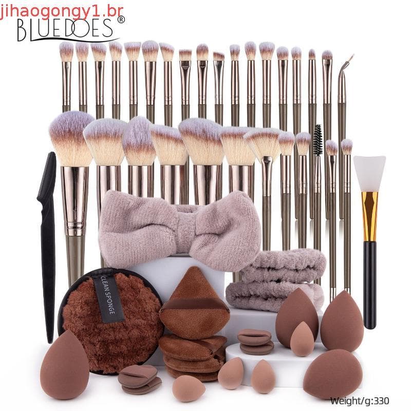 Conjunto de Pincéis de Maquiagem, 14 Pincéis de Maquiagem Sintéticos Premium, Conjunto de Pincéis de Maquiagem para Viag