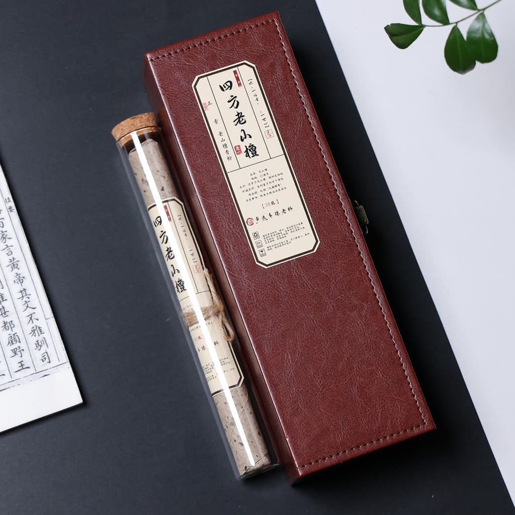 Quadrado Laoshan sândalo fio incenso chinês casa interior aromaterapia caixa de presente presente presente lembrança esc