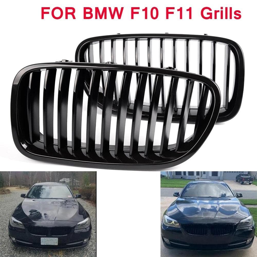 Grade Dianteira De Rim ABS , Grelhas De Corrida De Carro Para BMW Série 5 F11 F10 4 Portas 2010-2016 520i 523 525i 530i