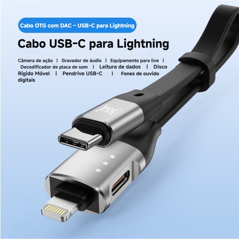 Adequado para Apple otg adaptador cabo suporte disco rígido móvel cabo de dados do telefone móvel decodificador de placa