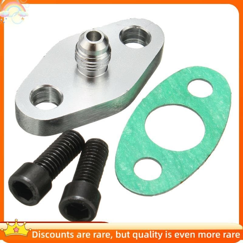 Junta De Flange De Entrada De Linha De Alimentação De Óleo Turbo 4AN 4 Um Adaptador De Encaixe Para T3 T4 T04E GT40R GT4
